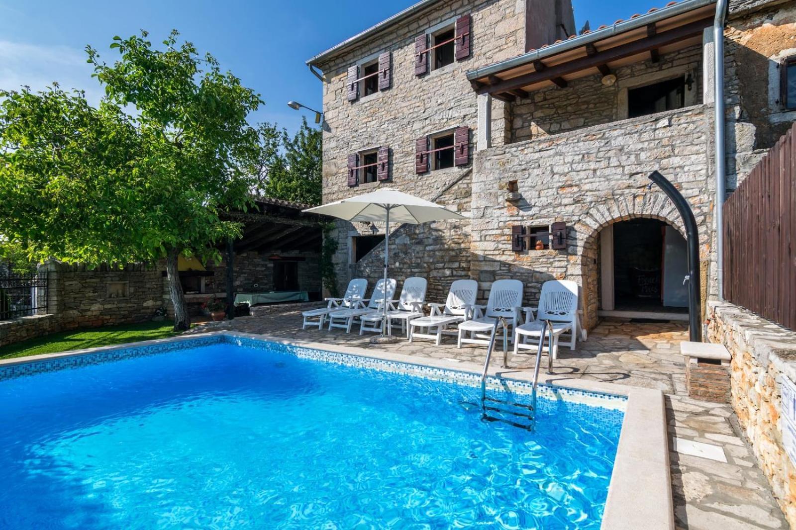 Rustic Villa Marija With Panoramic View In Zrenj Buitenkant foto